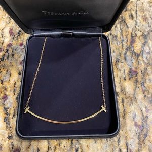 Tiffany & Co. 18K Gold Smile Necklace